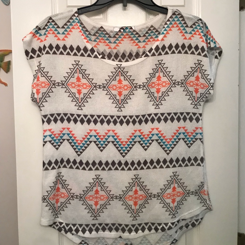 3 for $25 Blu Planet Pattern top